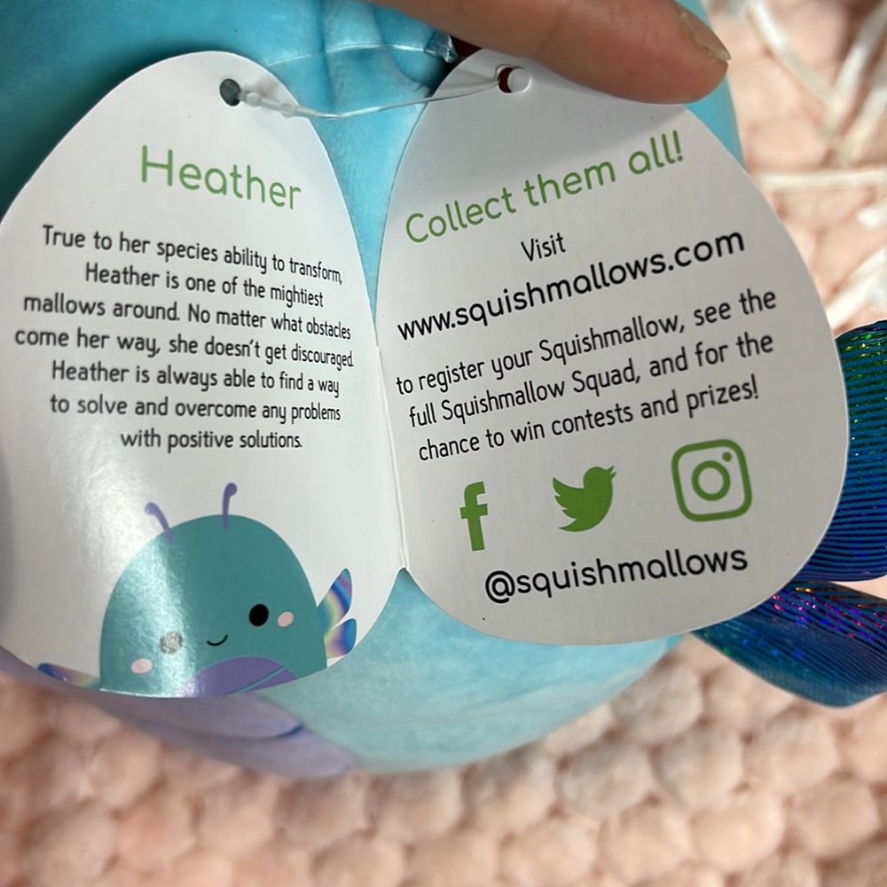❌❌❌SOLD❌❌Squishmallows, Heather - Picture 5 of 8